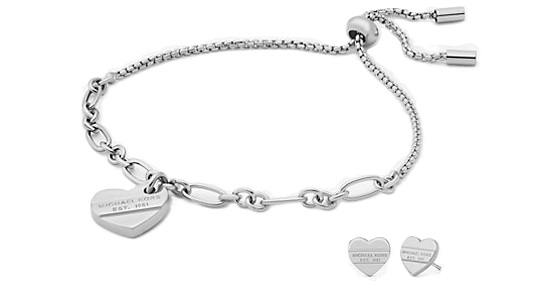 Michael Kors Fashion Jewels Mkj8372set Special Pack Bracelet + Earrings (MKJ8372SET) Women's JEWELRY_main
