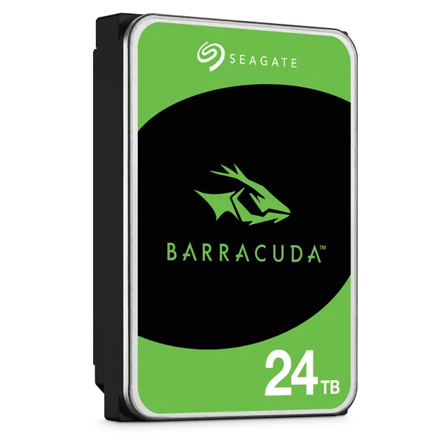 Seagate Barracuda ST24000DM001 24TB 3.5'' HDD Desktop Internal drives; SATA 6GB/s Interface; 190MB/s Sustained TR; 256MB cache; (ST24000DM001)