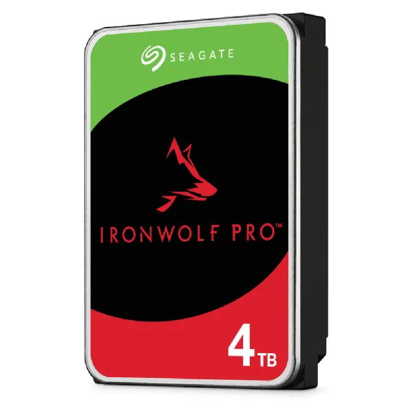 Seagate Ironwolf Pro ST4000NT001 4TB 3.5'' HDD NAS Drives 7200 RPM; SATA 6GB/s Interface; 256MB Cache;550TB/Year; Unlimited Bays (ST4000NT001)