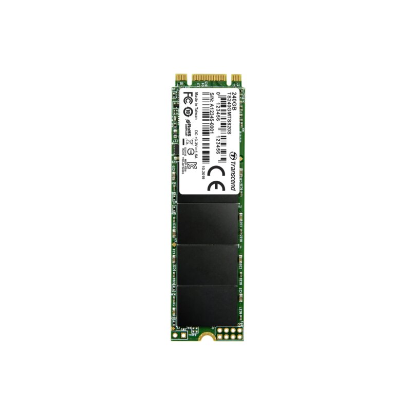 TRANSCEND 240GB MTS820 SATA3 M.2 2280 SSD - TLC - CACHELESS (TS240GMTS820S)_2