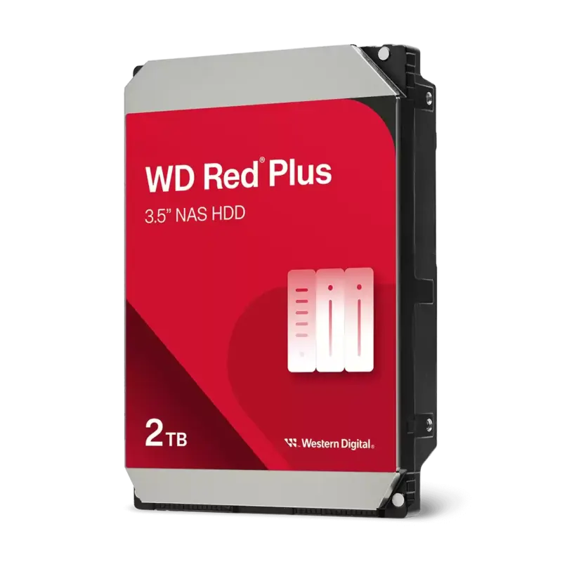 Western Digital WD Red Plus WD20EFPX 2 TB Hard Drive - 3.5'' Internal - SATA (SATA/600) (WD20EFPX)