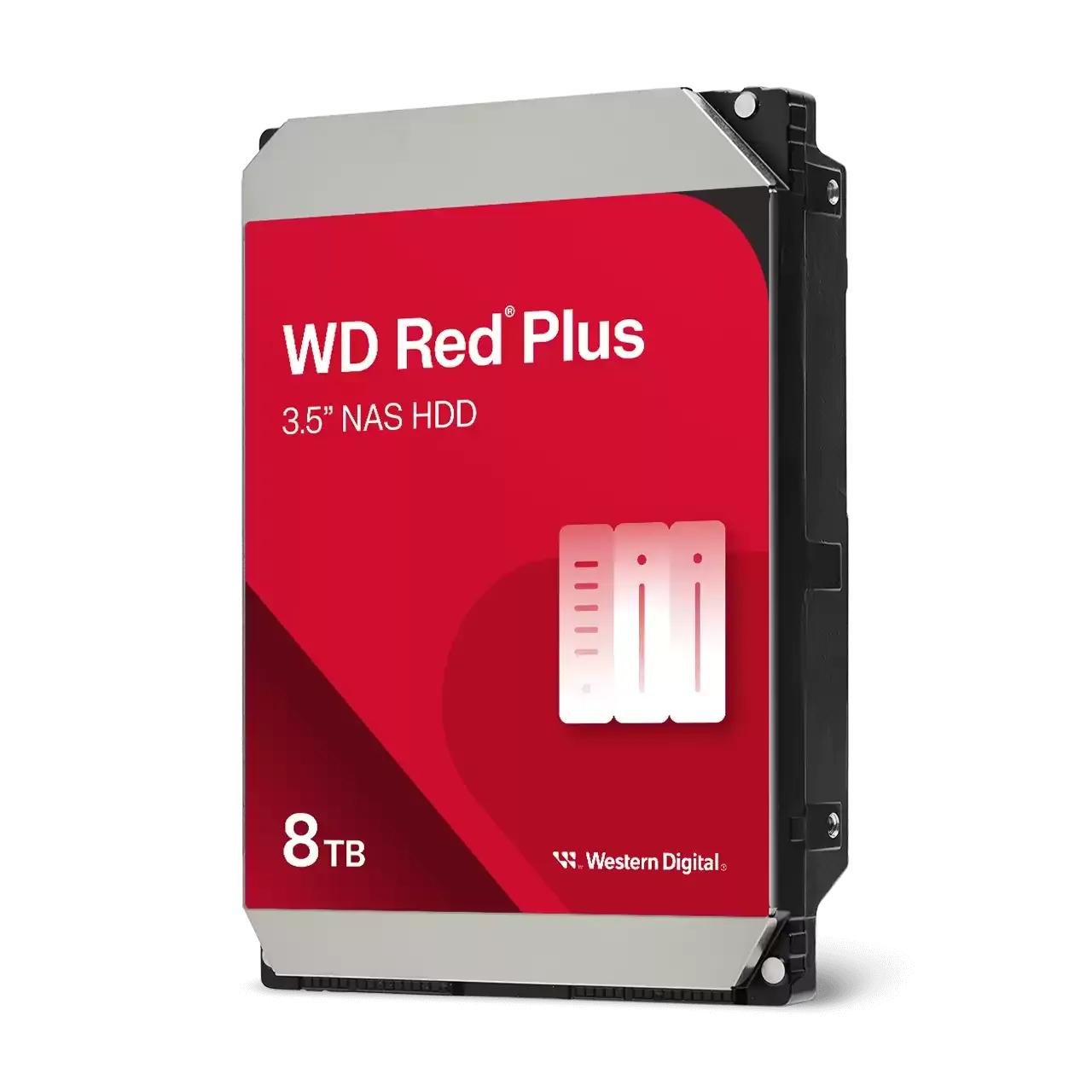 Western Digital WD Red Plus WD80EFPX 8 TB Hard Drive - 3.5'' Internal - SATA (SATA/600) (WD80EFPX)