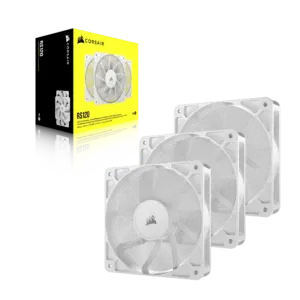Corsair RS120 120mm PWM Fans Triple Pack – White (CO-9050193-WW)