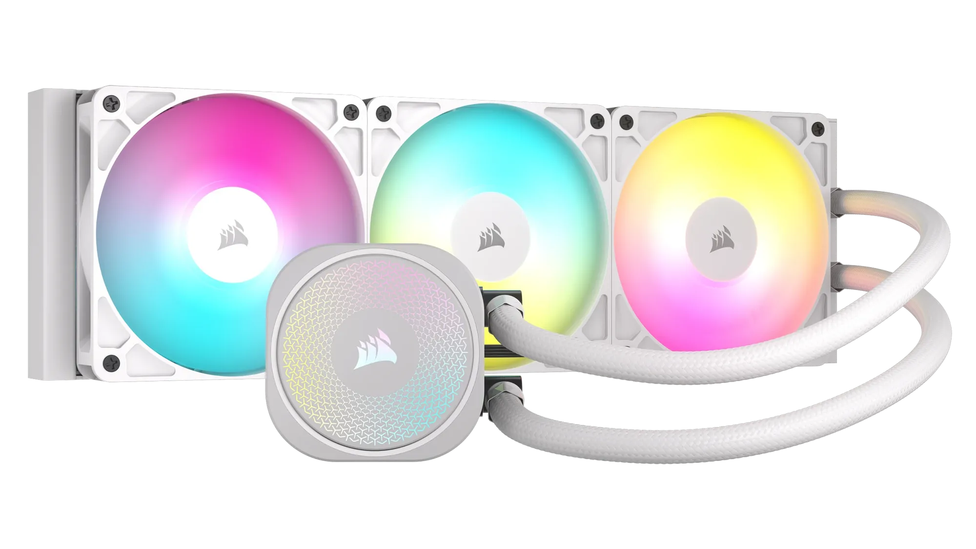 Corsair NAUTILUS 360 ARGB White; 360mm Radiator; Liquid CPU Cooler; Intel® LGA 1851/1700; AMD® AM5/AM4 (CW-9060095-WW) 2 Corsair NAUTILUS 360 ARGB White; 360mm Radiator; Liquid CPU Cooler; Intel® LGA 1851/1700; AMD® AM5/AM4 (CW-9060095-WW) - Image 2