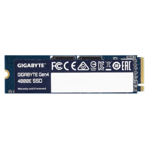 GIGABYTE 500GB Gen 4 4000E SSD; SEQ Read Up to 3600 MB/s / Write Up to 3000MB/s; Limited 3-years warranty. (G440E500G)