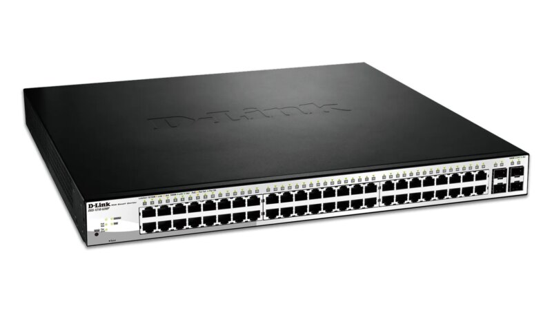 D-Link 48 PoE 10/100/1000 ports + 4 SFP ports Metro Switch (DGS-1210-52MP) D-Link 48 PoE 10/100/1000 ports + 4 SFP ports Metro Switch (DGS-1210-52MP)