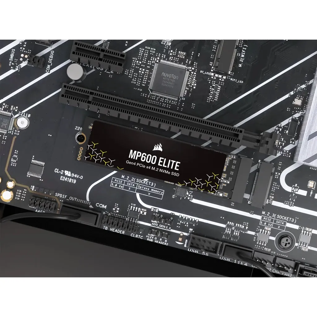 Corsair MP600 ELITE 2TB Gen4 PCIe x4 NVMe M.2 SSD (no heatsink); Read Up To 7000MB/s; Write up to 6500MB/s (CSSD-F2000GBMP600ENH) 17 Corsair MP600 ELITE 2TB Gen4 PCIe x4 NVMe M.2 SSD (no heatsink); Read Up To 7000MB/s; Write up to 6500MB/s (CSSD-F2000GBMP600ENH) - Image 17