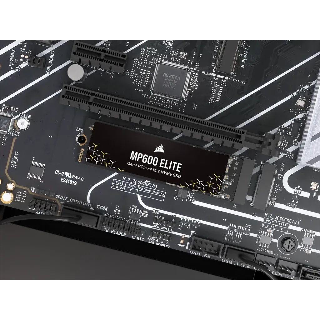 Corsair MP600 ELITE 2TB Gen4 PCIe x4 NVMe M.2 SSD (no heatsink); Read Up To 7000MB/s; Write up to 6500MB/s (CSSD-F2000GBMP600ENH) 18 Corsair MP600 ELITE 2TB Gen4 PCIe x4 NVMe M.2 SSD (no heatsink); Read Up To 7000MB/s; Write up to 6500MB/s (CSSD-F2000GBMP600ENH) - Image 18