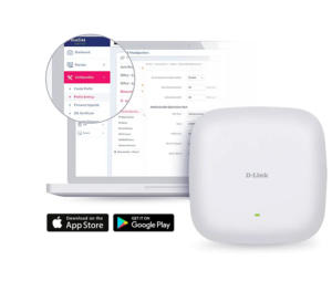Wireless AX1800 Wi-Fi 6 (2 x 2 Concurrent Dual Band) 802.3at PoE APWi-Fi offers high transfer speeds 1800mbps Ceiling AP (DAP-X2810)
