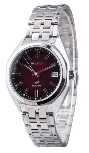 Bulova Classic Precisionist Jet Star Stainless Steel Red Dial Quartz 96B401 Men's Watch