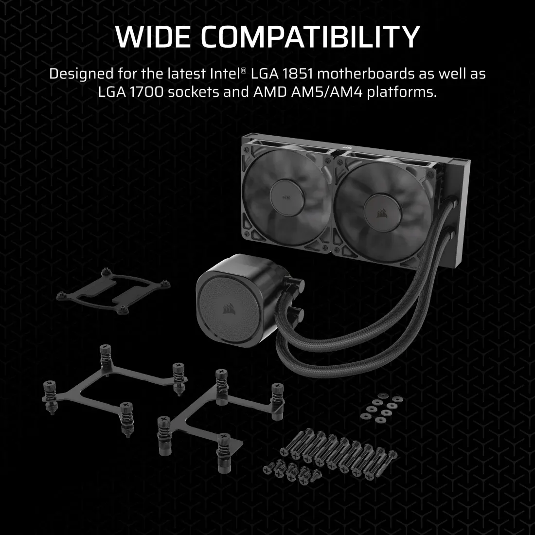 Corsair NAUTILUS 240; 240mm Radiator; Liquid CPU Cooler; Intel® LGA 1851/1700; AMD® AM5/AM4 (CW-9060088-WW) 7 Corsair NAUTILUS 240; 240mm Radiator; Liquid CPU Cooler; Intel® LGA 1851/1700; AMD® AM5/AM4 (CW-9060088-WW) - Image 7