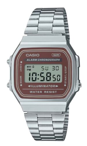 Casio Vintage Digital Stainless Steel Bracelet Quartz A168WA-5A Men's Watch