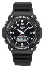 Casio G-Shock Analog Digital Resin Strap Black Dial Solar AQ-S820W-1AV 100M Men's Watch