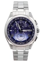 Citizen Attesa Limited Edition Chronograph Super Titanium Blue Dial Eco-Drive AT8240-66L 100M Men's Watch