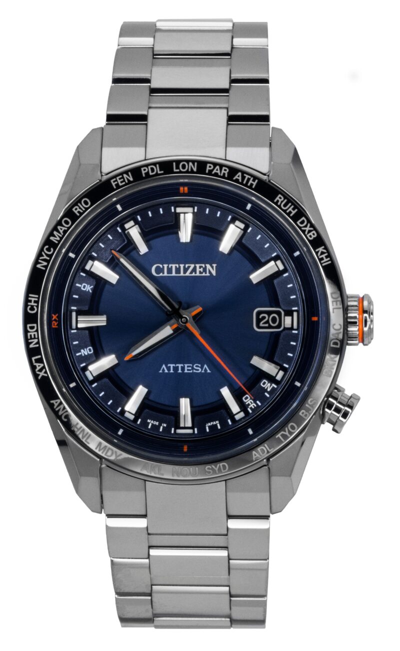 Citizen Attesa ACT Line Super Titanium Blue Dial Eco-Drive CB0287-68L 100M Men's Watch