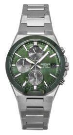 Casio Edifice Analog Chronograph Stainless Steel Green Dial Solar EFS-S650D-3A 100M Men's Watch
