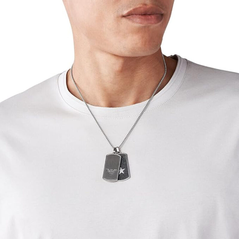 Emporio Armani Jewels Men's Necklace (EGS2675040) - Image 14