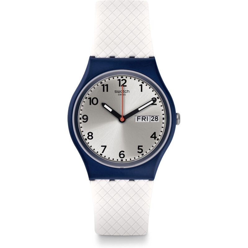 Swatch White Delight (GN720) Unisex Watch