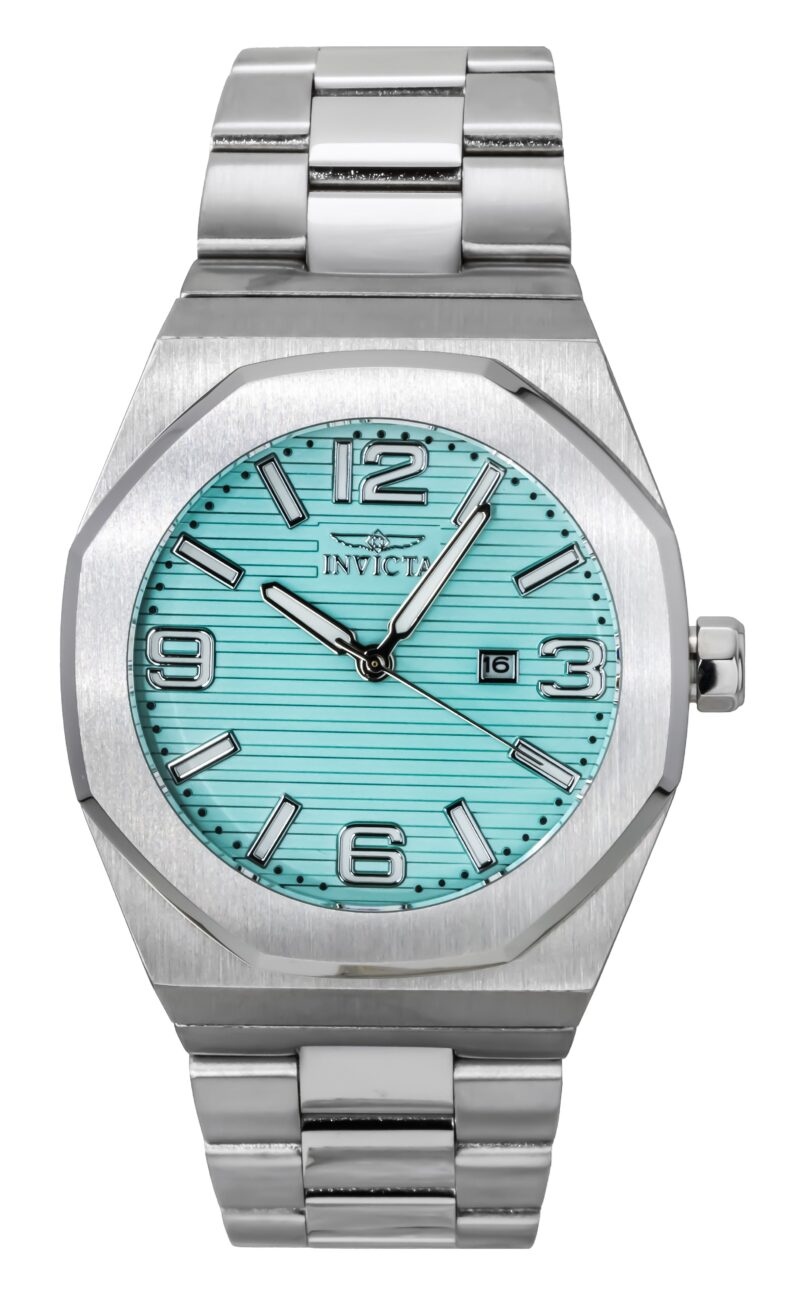 Invicta Huracan Stainless Steel Turquoise Dial Quartz 45779 100M Men's Watch