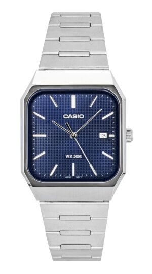 Casio Standard Analog Stainless Steel Blue Dial Quartz MTP-B185D-2A1V Men's Watch
