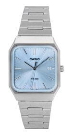 Casio Standard Analog Stainless Steel Ice Blue Dial Quartz MTP-B185D-2A2V Men's Watch