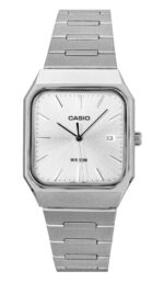 Casio Standard Analog Stainless Steel Silver Dial Quartz MTP-B185D-7AV Men's Watch