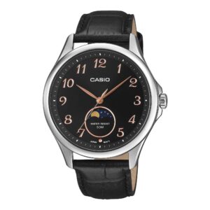 Casio Collection Moonphases - Silver Leather (MTP-M110L-1AVER) Men's Watch