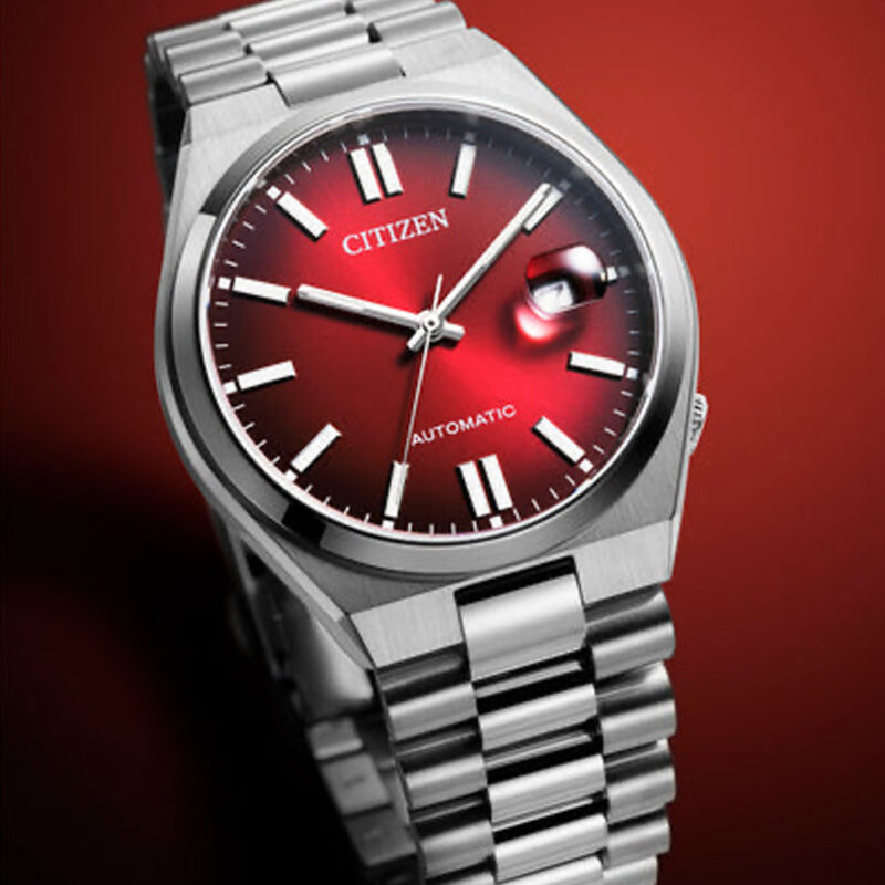 Citizen Tsuyosa Stainless Steel Burgundy Dial Automatic NJ0150-56W Men's Watch - Image 4