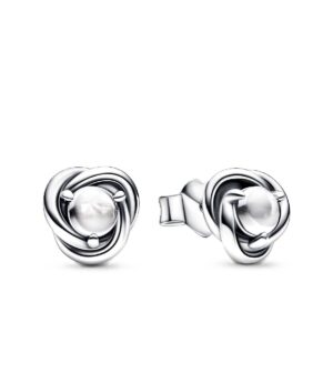 Pandora April Crystal Earrings With Clear Cubic Zirconia P-292335C01 For Women