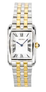 Seiko Two Tone Stainless Steel Silver Dial Quartz SWR087P1 Women's Watch