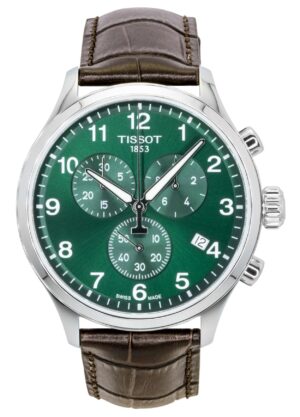 Tissot Chrono XL Classic Chronograph Stainless Steel Green Dial Quartz T116.617.16.092.00 100M Men's Watch