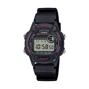 Casio Sport Timeless Collection - Black - Pink (W-220H-1A2VEF) Unisex Watch
