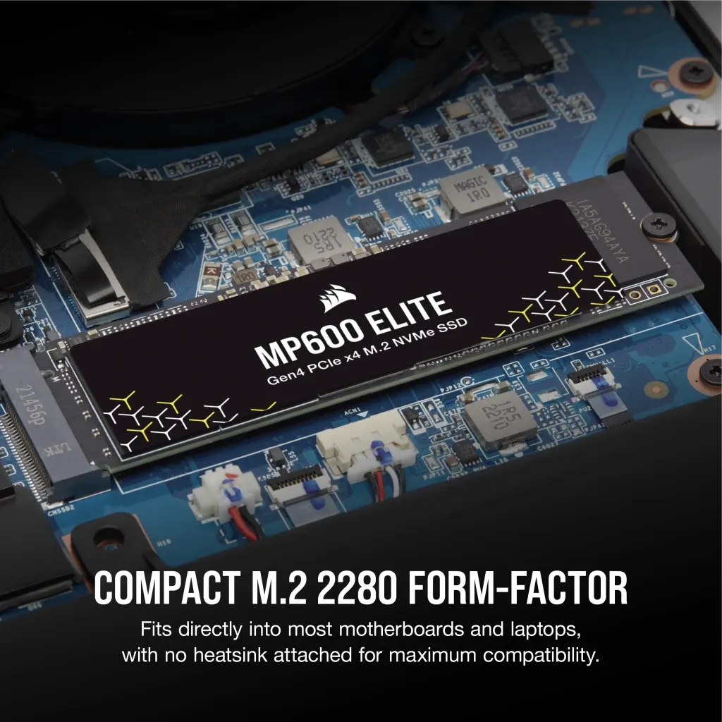 Corsair MP600 ELITE 2TB Gen4 PCIe x4 NVMe M.2 SSD (no heatsink); Read Up To 7000MB/s; Write up to 6500MB/s (CSSD-F2000GBMP600ENH) 22 Corsair MP600 ELITE 2TB Gen4 PCIe x4 NVMe M.2 SSD (no heatsink); Read Up To 7000MB/s; Write up to 6500MB/s (CSSD-F2000GBMP600ENH) - Image 22