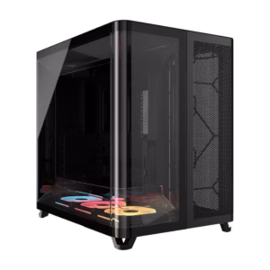AIR 5400 LX-R RGB iCUE LINK Triple Chamber Mid-Tower PC Case ;3x Fans included;2x 2.5'' ; 1x 3.5'';  Black (CC-9011320-WW)