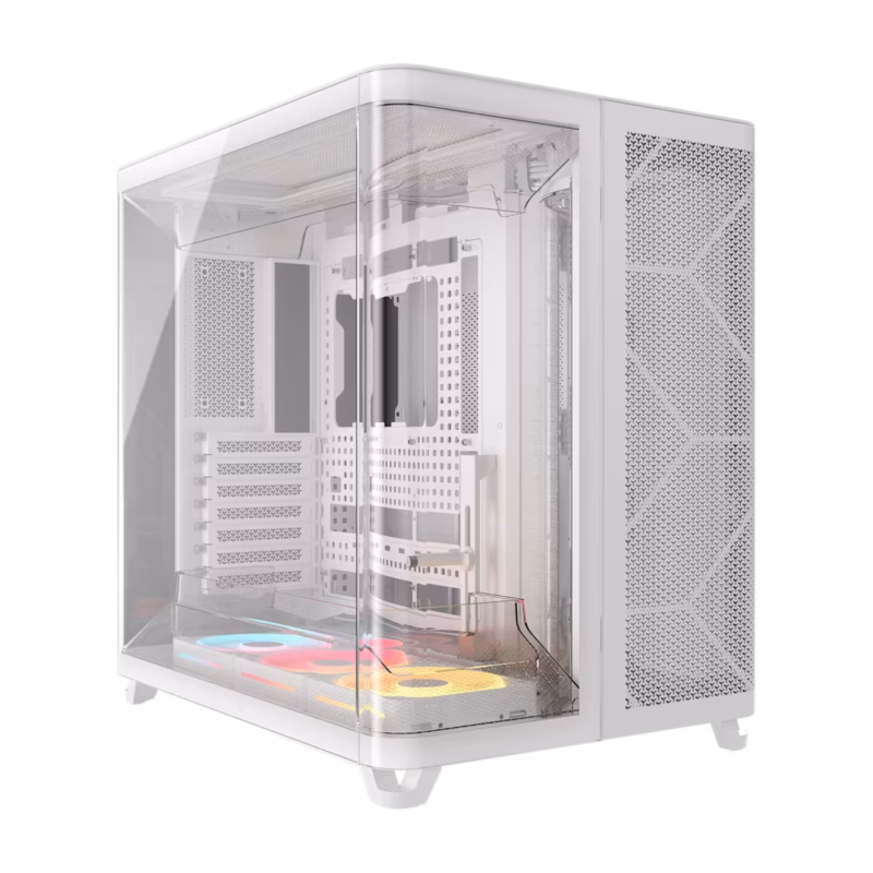 AIR 5400 LX-R RGB iCUE LINK Triple Chamber Mid-Tower PC Case ;3x Fans included;2x 2.5'' ; 1x 3.5''; White (CC-9011321-WW) AIR 5400 LX-R RGB iCUE LINK Triple Chamber Mid-Tower PC Case ;3x Fans included;2x 2.5'' ; 1x 3.5''; White (CC-9011321-WW)