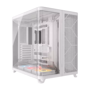AIR 5400 RS-R ARGB Triple Chamber Mid-Tower PC Case ; 3x Fans Included; 2x 2.5'' ; 1x 3.5''  White (CC-9011319-WW)
