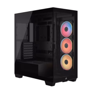 3500X LX-R RGB iCUE LINK Tempered Glass Mid-Tower PC Case; 3x Fans included; 2x 2.5'' ; 2x 3.5''; Black (CC-9011324-WW)