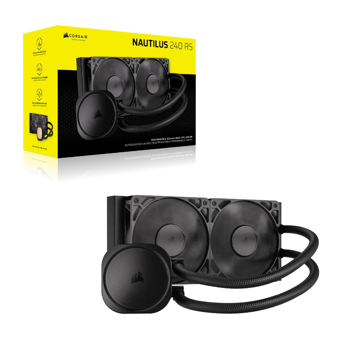 Corsair NAUTILUS 240; 240mm Radiator; Liquid CPU Cooler; Intel® LGA 1851/1700; AMD® AM5/AM4 (CW-9060088-WW) 17 Corsair NAUTILUS 240; 240mm Radiator; Liquid CPU Cooler; Intel® LGA 1851/1700; AMD® AM5/AM4 (CW-9060088-WW) - Image 17