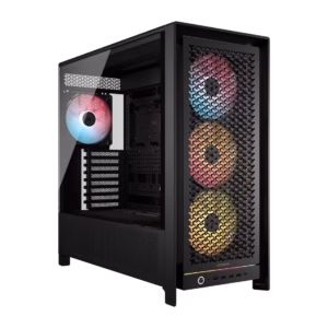 FRAME 5000D RS ARGB Mid-Tower PC Case; 4x RS140 ARGB Fans; 2x 2.5'' ; 1x 3.5'' ; Black. (CC-9011309-WW)