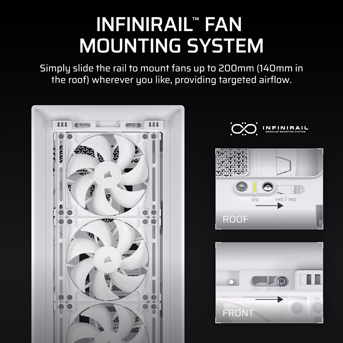 FRAME 5000D RS Mid-Tower PC Case; 4x RS 140 PWM Fans; 2x 2.5'' ; 1x 3.5''; (CC-9011308-WW) 6 FRAME 5000D RS Mid-Tower PC Case; 4x RS 140 PWM Fans; 2x 2.5'' ; 1x 3.5''; (CC-9011308-WW) - Image 6