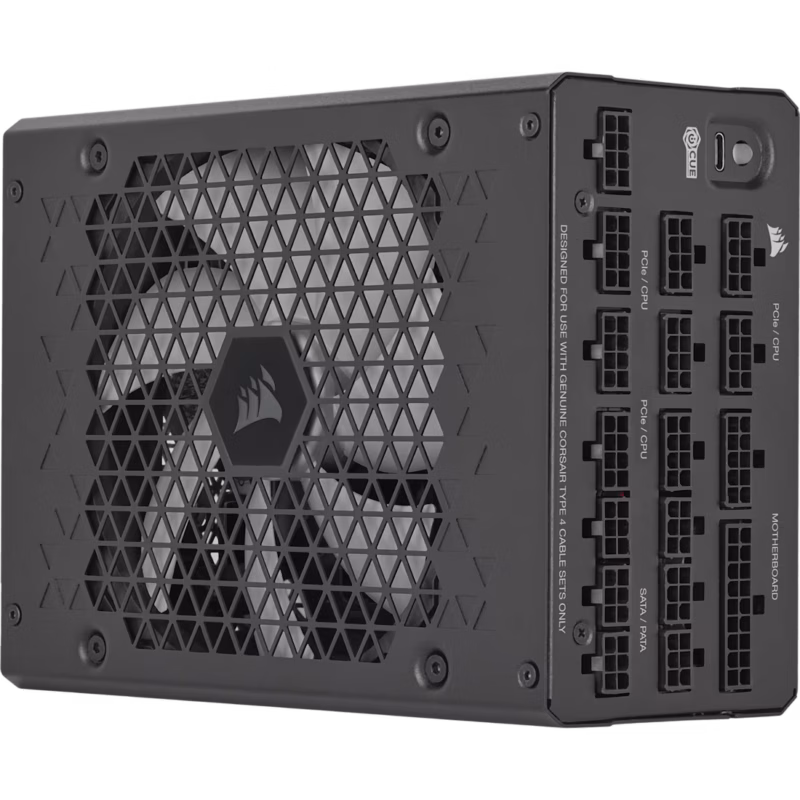 Corsair HX Series™ HX1200i — 1200 Watt 80 PLUS® Platinum Certified Fully Modular PSU; ATX 3.1; PCIe 5.1 10yr Warranty (CP-9020307-WW) Corsair HX Series™ HX1200i — 1200 Watt 80 PLUS® Platinum Certified Fully Modular PSU; ATX 3.1; PCIe 5.1 10yr Warranty (CP-9020307-WW)