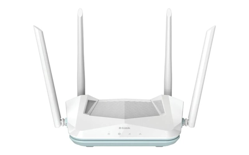 D-Link AX1500 Smart Router Dual-band 2x2 Wi-Fi 6; Up to 1200Mbps (5GHz) and 300Mbps (2.4GHz) speeds (R15) D-Link AX1500 Smart Router Dual-band 2x2 Wi-Fi 6; Up to 1200Mbps (5GHz) and 300Mbps (2.4GHz) speeds (R15)