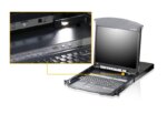 8-port 17'' Dual Rail LCD IP Cat5 KVM - D.Rail LCD KVM IP SW. W/(USKB/SPKB)/W/(US/EU) CORD