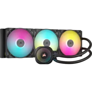 CORSAIR iCUE LINK TITAN 420 RX RGB Liquid CPU Cooler – RX140 RGB Fans – Fits Intel® LGA 1851/1700; AMD® AM5/AM4