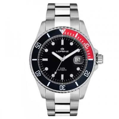 Lorenzginevra Diver wr: 10 atm - case: 43 mm - gender: Men's - case material: ss - band material: ss Bracelet - movement: mechani Men's Watch