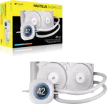 ''NAUTILUS 240 RS LCD Liquid CPU Cooler – 2.1'''' IPS LCD Screen – RS120 Fans – 240 mm Radiator – LGA 1851/1700;
AMD® AM5/AM4 -