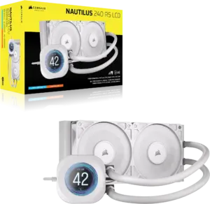 ''NAUTILUS 240 RS LCD Liquid CPU Cooler – 2.1'''' IPS LCD Screen – RS120 Fans – 240 mm Radiator – LGA 1851/1700;
AMD® AM5/AM4 -