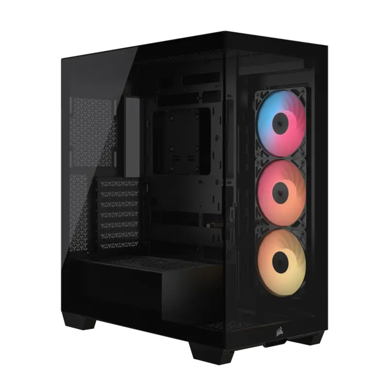 0993fbd127ed04db0c2cb4166b65b5386fe0e25a 3500X RS-R ARGB Tempered Glass Mid-Tower PC Case; Black