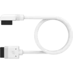 CORSAIR iCUE LINK Cable; 1x 600mm with Straight/Slim 90° connectors; White