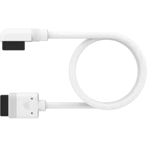 CORSAIR iCUE LINK Cable; 1x 600mm with Straight/Slim 90° connectors; White